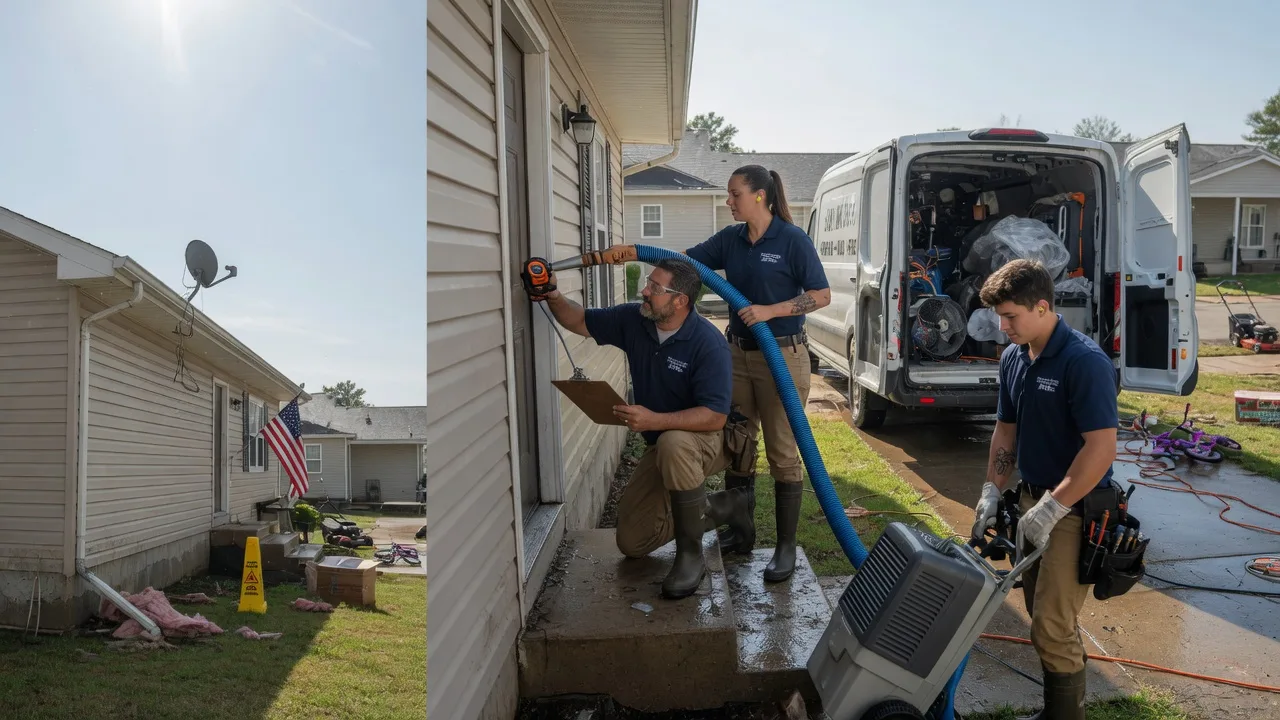 Ceiling Water Damage Restoration in Strong, ME near me